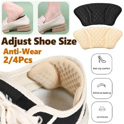 Heel Stickers Adjustable Size Soft Non-Slip Sneakers Anti-friction Comfortable Heel Stickers Heel Liners for All Shoe Shapes