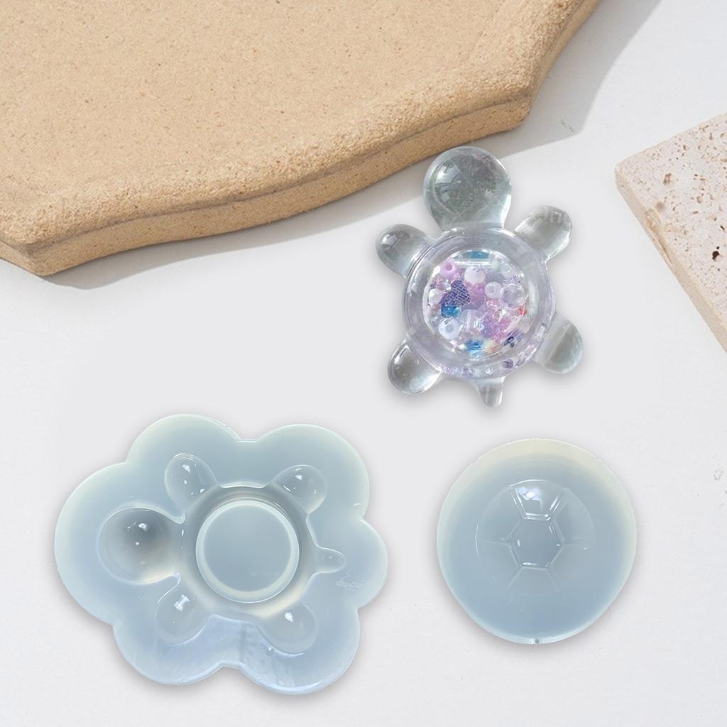 Pack of 2 Turtles Ornament Silicone Molds Flexible and Easy to Demold Perfect for DIY Crafts and Individualized Gifts