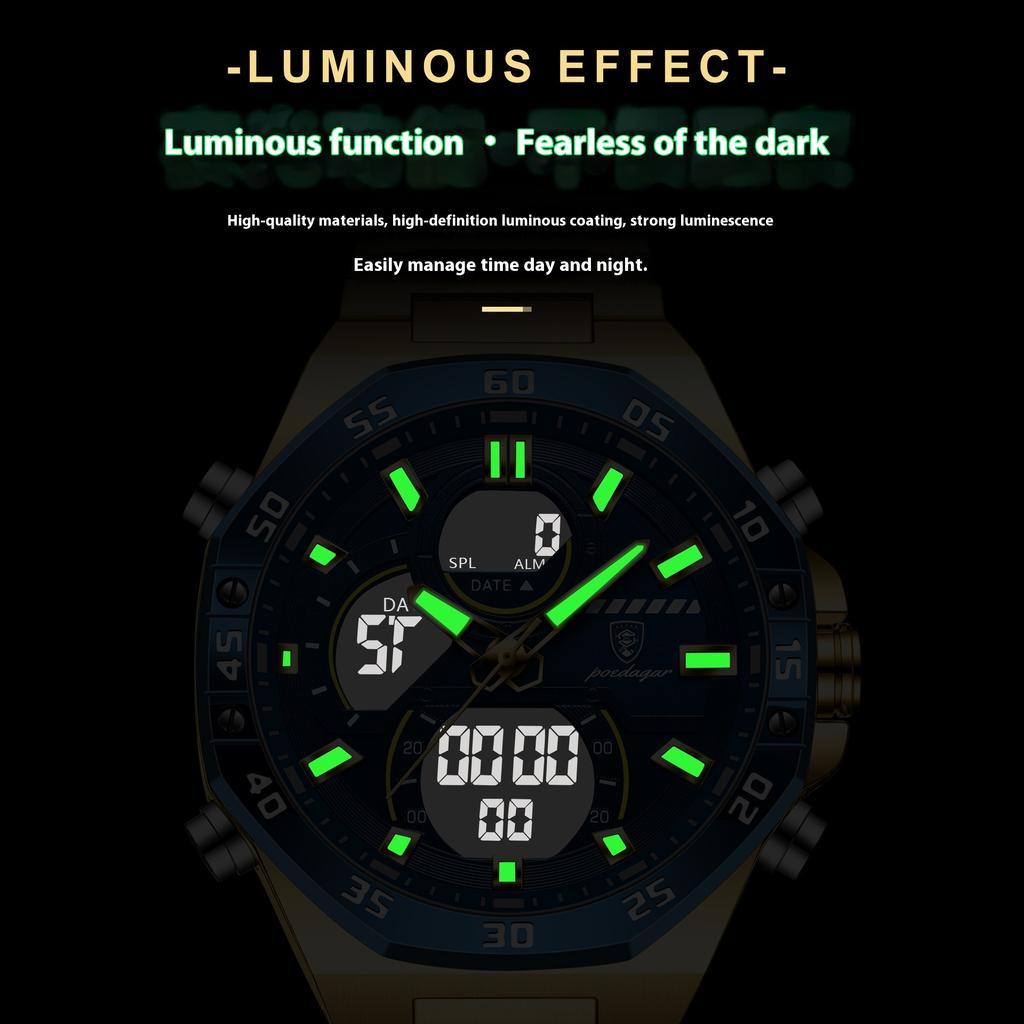 Top Brand Multifunctional Electronic Men's Watch Waterproof Luminous Electronic Wrist