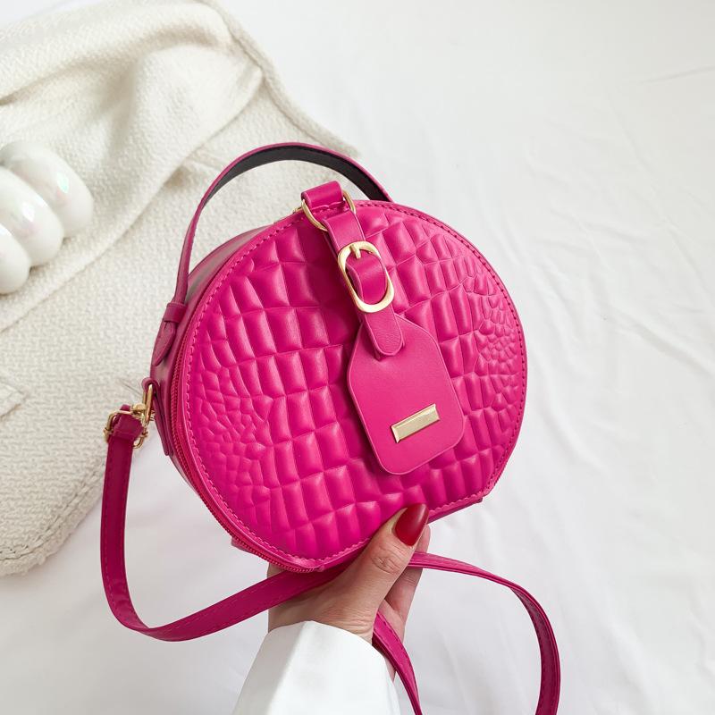 Popular Small Round Bag Women's Summer New Bag Women's Niche Trend Shoulder Bag Casual Portable Messenger Bag