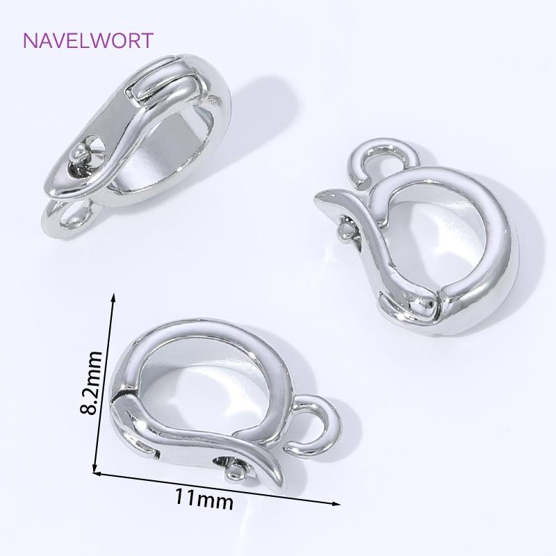18K Gold Plated Hinged Necklace Enhancer,For Jewelry Making Supplies Pendant Bail Clasps Connector Fastener DIY Accessories