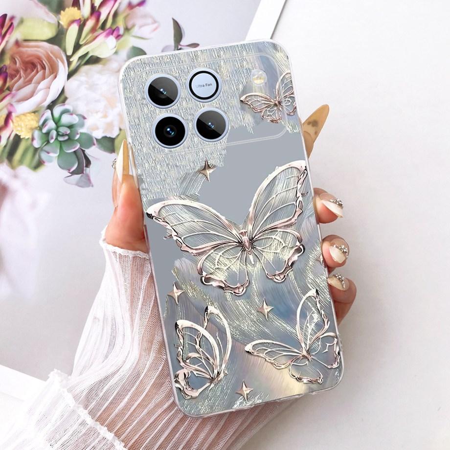 For Honor Win 5G Phone Case Soft Clear Silicone Back Cover Butterfly Dragon Cat Floral Cartoon Painting Bumper HonorWin Fundas