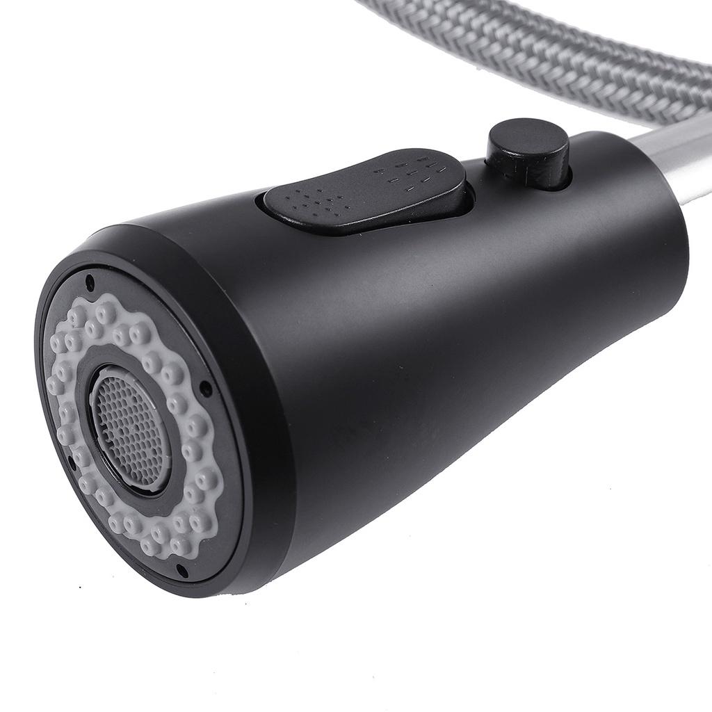 Black Pull Out Black Kitchen Faucet Stainless Steel Kitchen Faucets Sink Mixer Tap Spout Finish Brushed Swivel Spray Spout Sink Faucet New