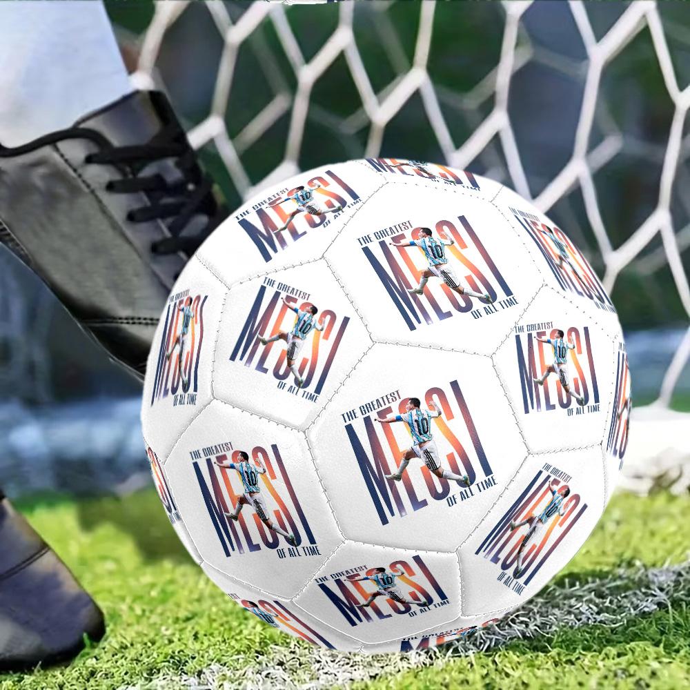 Messi3 Soccer Ball Size 5 Football Machine Sewn Indoor/Outdoor Universal Football Ideal for Soccer Enthusiasts