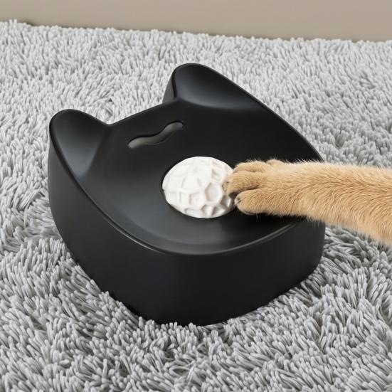 Haustier-Leckschale Langsamfresser-Schale mit rollender Kugel Hundenapf mit rutschfester Basis Katzen-Leckspielzeug für flüssige Leckerlis Joghurt Knochenbrühe