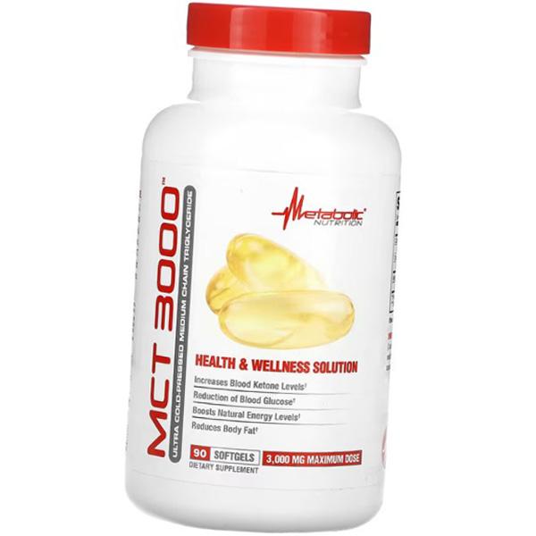 

MCT Oil capsules, MCT 3000, Metabolic Nutrition (74646001) 90softgels