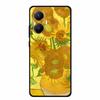 3D Cover For Redmi Turbo 4 Pro 5G Black Bumper Shell Flower Emboss Case Xiaomi POCO F7 Cartoon Flowers Anime Funda Phone Covers