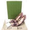 GUCCI pumps GG rhombus python print heels Pink black leather Women 36.5 738689 Used