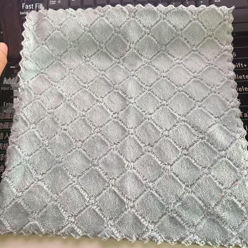 Toalla de Cocina Absorbente de Coral Fleece: Trapo Multifuncional para Lavar Platos, que no suelta pelusa, para Limpiar Tazones, Tazas y Platos.