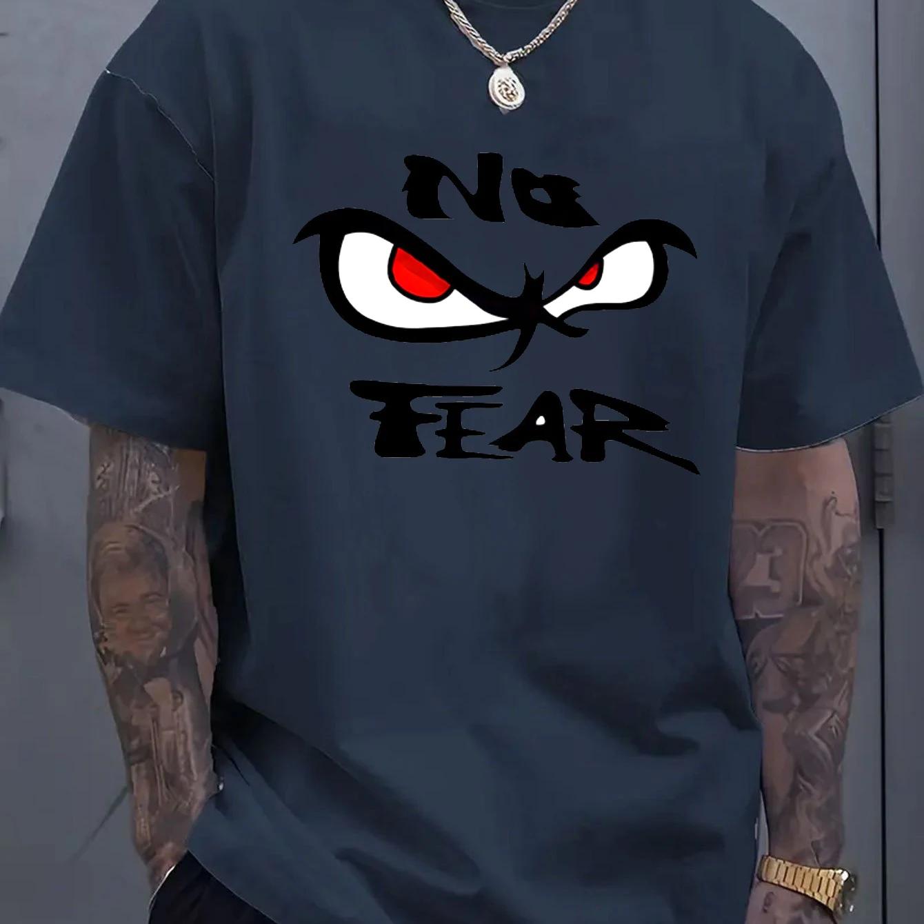 

Best Seller No Fear Brand T-shirt Summer Luxury Brand Pure Cotton Short-sleeved Unisex Round Neck Versatile and Loose T-shirt 4XL