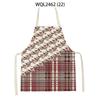 Women Flowers Print Linen Kitchen Apron Household Cleaning Apron Adult Children Cooking Baking Accessories Sleeveless Apron
