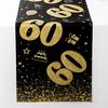 18 30 40 50 Year Old Black Gold Table Runner Happy Birthday Party Decoration Adult 30th 40th 50th 60t Birthday Tablecloth Banner