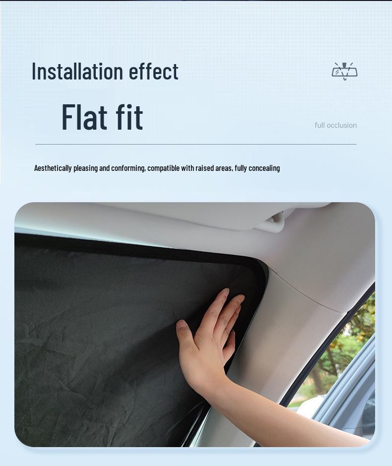 Double-Layer Thickened Car Sunshade: Heat Insulation & Sun Protection for Front Windshield
