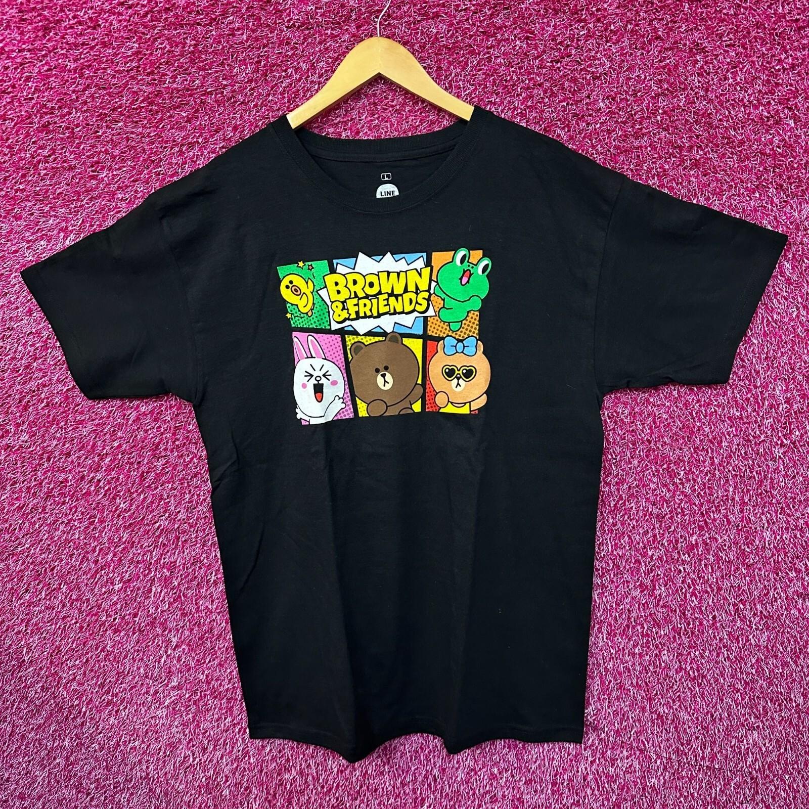 Brown Friends Kawaii TV Animated Series Line Friends Tee L S