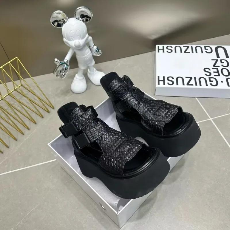 Fashion Women's Sandals Summer Breathable Beach Shoes for Women Fashion Non-slip Wedge Platforms Sandals Brand Hot Selling Women's Shoes