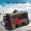 Emergency Hand-Crank Solar Flashlight Radio Power Bank