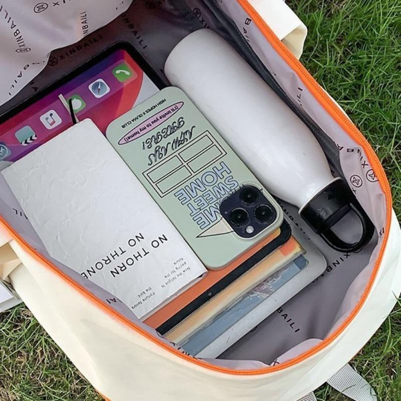 School bag new high value fresh contrasting splicing backpack couple lightweight mountaineering large capacity backpack