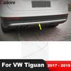 Rear Bottom Bumper Cover Trim For Volkswagen VW Tiguan 2017 2018  Stainless Car Tailgate Molding Garnish Strip Accessories