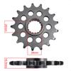 525 17T 38T Motorcycle Front Rear Sprocket Gear Wheel Cam for K/TM 1290 Super-duke 1300 Brabus R 1390 Super-duke