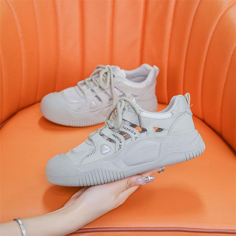 Mesh Casual Shoes Women's Sandals Summer New Hole Shoes Women's Shoes Sports Versatile Breathable Hollow Mother Shoes