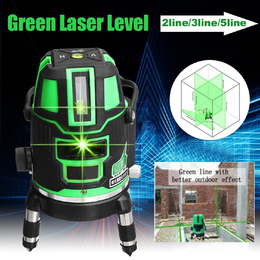 2/3 /5 Line Laser Level Self-Leveling 360 Horizontal Vertical Cross Super Powerful Green Radius Alternating Direct Laser