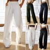 Women's Autumn Winter New Style Loose Casual Solid Wide Leg Pants