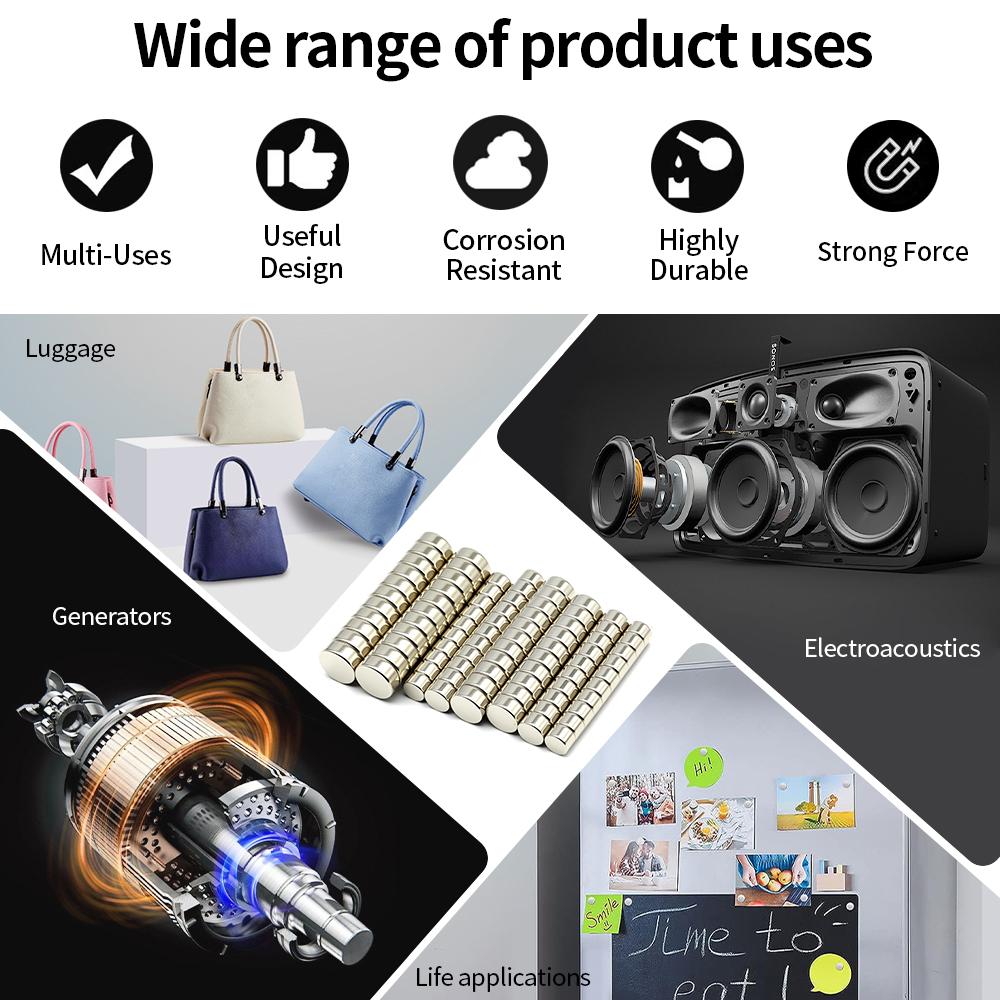 Super Strong Neodymium Magnet N35 NdfeB Permanent Magnetic Imanes Round Powerful Magnets Refrigerator Magnet  5x5/8x5/20x5/25x5