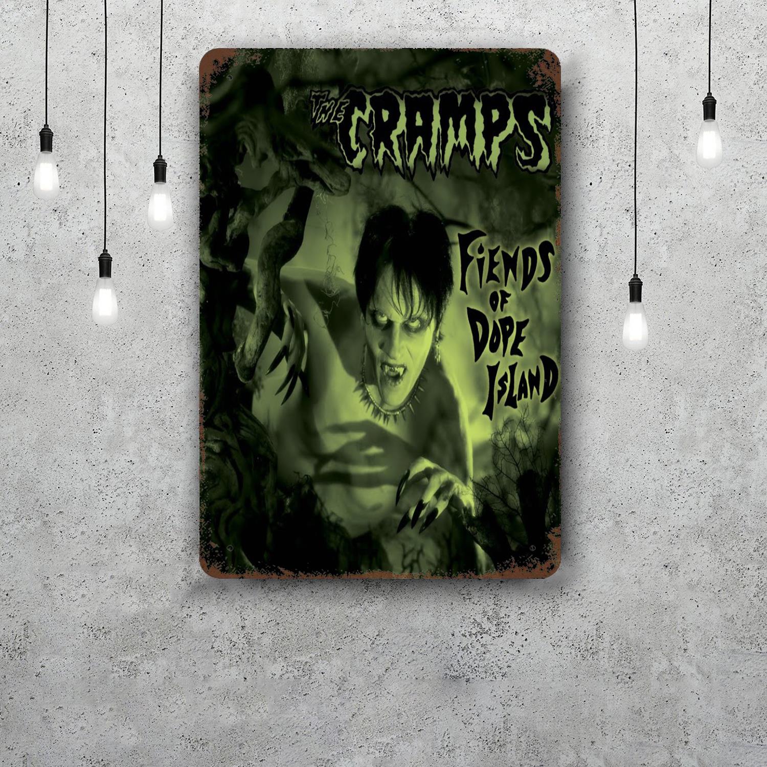 

the cramps band Vintage Metal Tin Signs Posters Decor Retro Metal Plaque Wall Art Decor for Garage Bar 20x30cm（7.8x11.8inch）