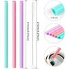 Joshey 6PCS Replacement Straws for Owala FreeSip 24oz & 32oz Water Bottles - Reble Plastic Straws with 1 Cleaning Brush, Travel Tumbler Accessories