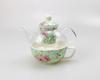 High Appearance China-Chic Light Luxury Garden Style Teapot Set Glass Ceramic Mother and Child Teapot Set