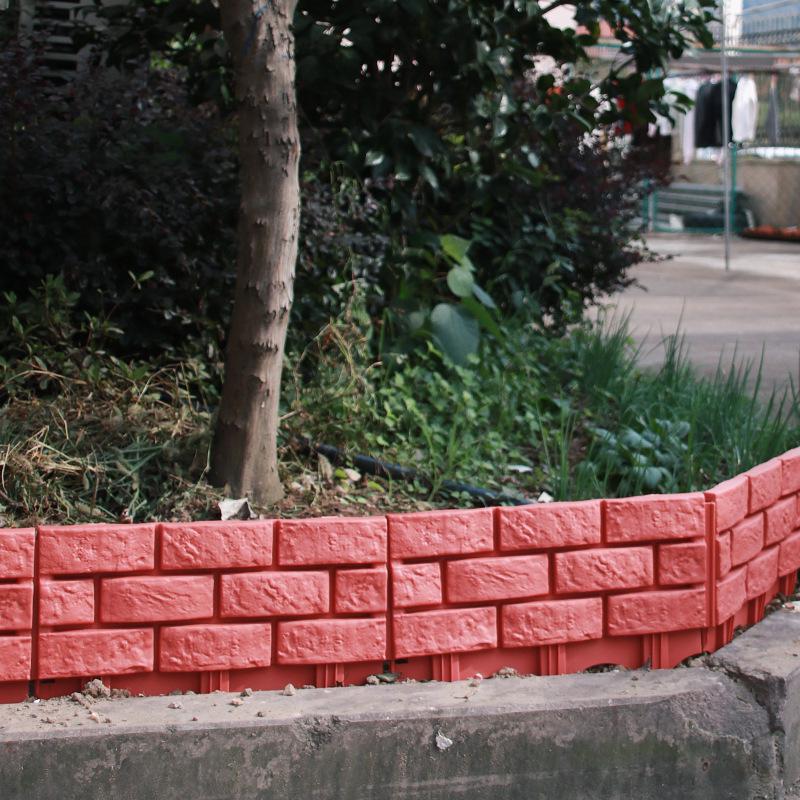 Green Garden Plastic Fence for Courtyard & Plants - Easy To Splice