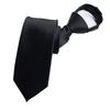 [FANGXI] Einhand-Krawatte, Schwarz, für Zeremonien, Hochzeiten, Jobsuche etc.. 5-Sekunden-Befestigung, Business Casual, Reißverschluss, Premium-Geschenkbox
