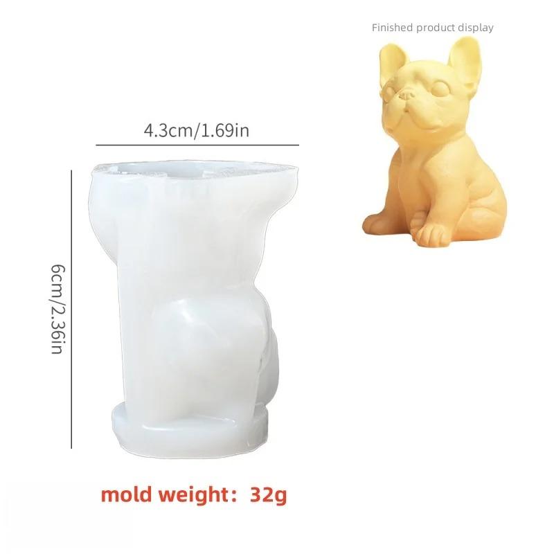 3D Cat Dog Candle Silicone Mold Multiple Cute Animals Shape Aromatherapy Soap Resin Molds Cake Decor Candy Chocolate Baking Tool