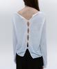Soltipebeul Cut-Out Detail Layered Top [Ivory]