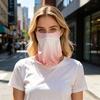 Sun Protection Guard Lightweight Breathable Sunblock Face Guard Gradient Dyeing Technology Ice Silk Face Guard