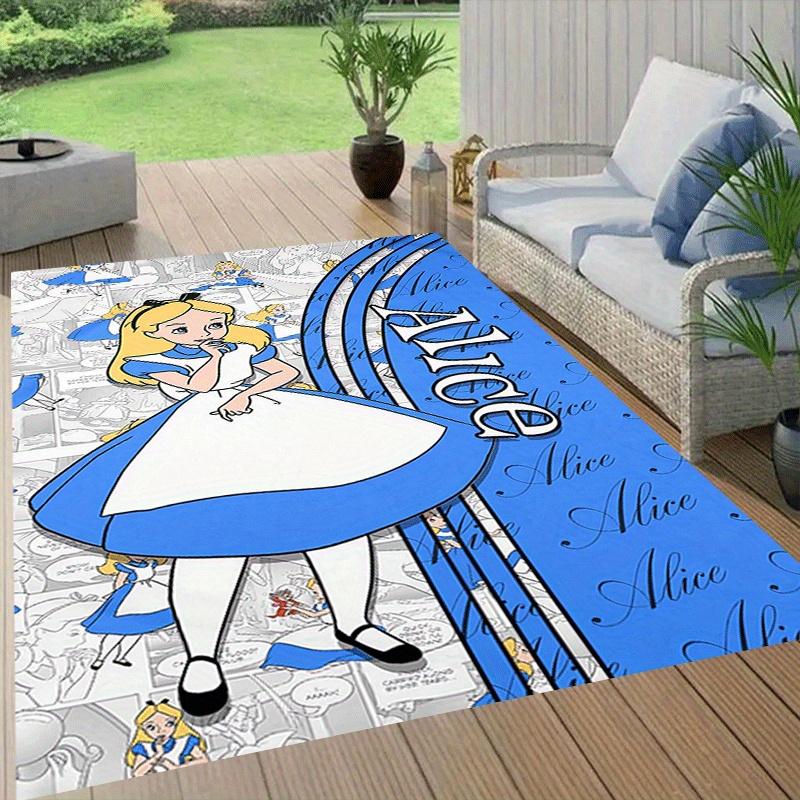 1pcAlice Carpet Area Rug, Bedroom, and Playroom - Durable, Stain-Resistant, and Easy To Clean, Living Room, Laundry Room, Home Decor, Christ