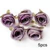 Purple Artificial Flowers Heads Silk Fake Flowers For Home Decor Party Wedding Decoration DIY Valentine's Day Gifts Accessories