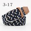 2026 New Fashion High Quality Explosive Women's Canvas Belt Men's Elastic Belt Casual Stretch Woven Pin Buckle Belt