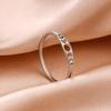Personality Stainless Steel Moon Phase Couple Rings for Men Women Hollow Star Moon Sun Stacking Finger Ring Celestial Jewelry