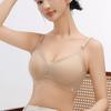 Soft Support Seamless Bra Women's Gathering Underwear Feminine Feel Thin Bra with Upper Support No Steel Ring Underbody Bra