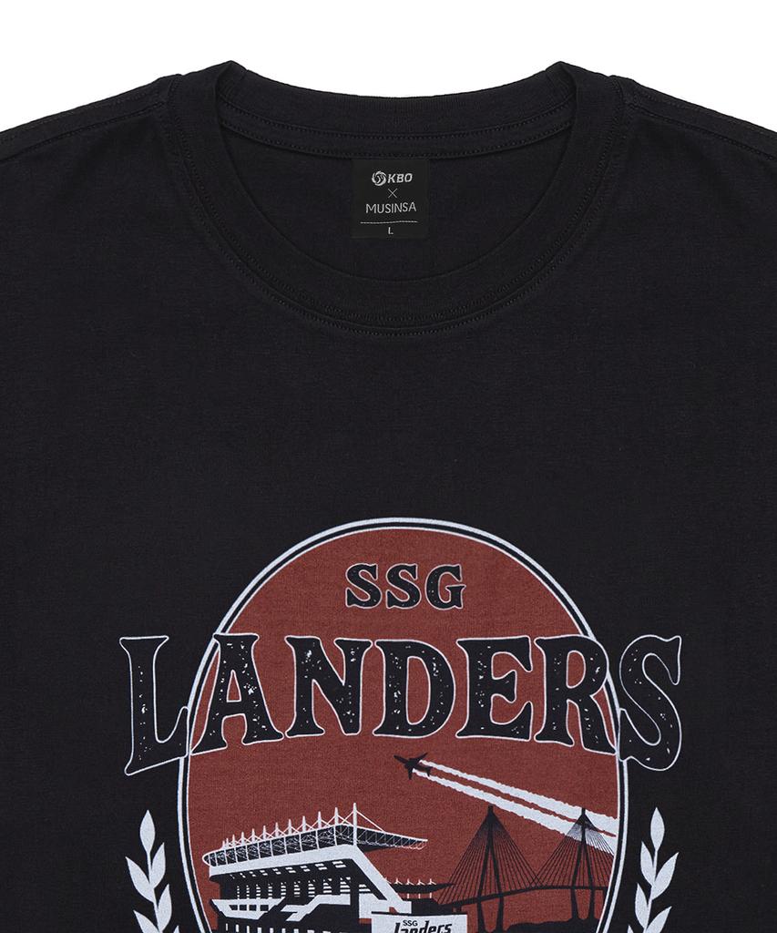 Hangugyaguwiwonhoe Musinsa X Kbo Ballpark Ver.2 Short Sleeve T-Shirt Black [Incheon Ssg Landers]
