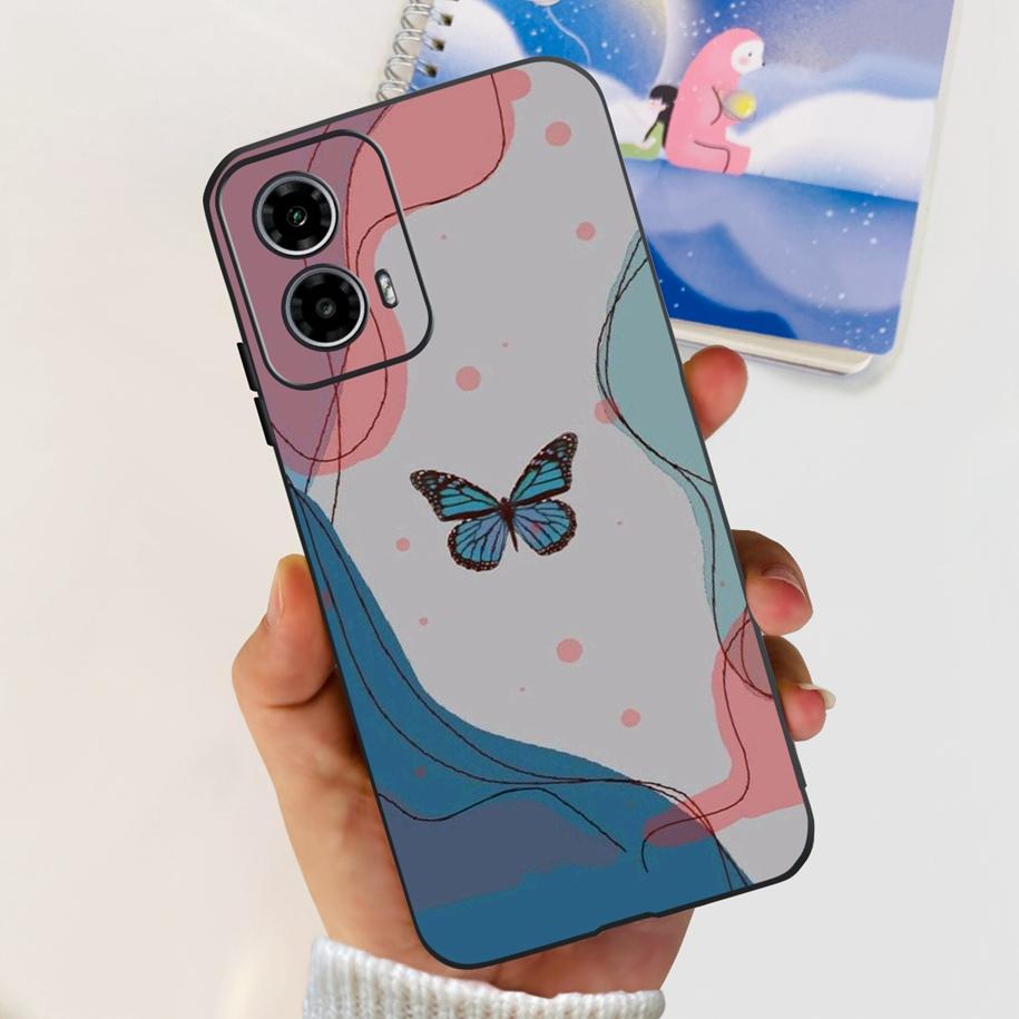 For Motorola Moto G24 Power Case 2024 New Fashion Flower Silicone Soft Back Cover For Moto G24 G34 Phone Case MotoG24 G 24 Coque