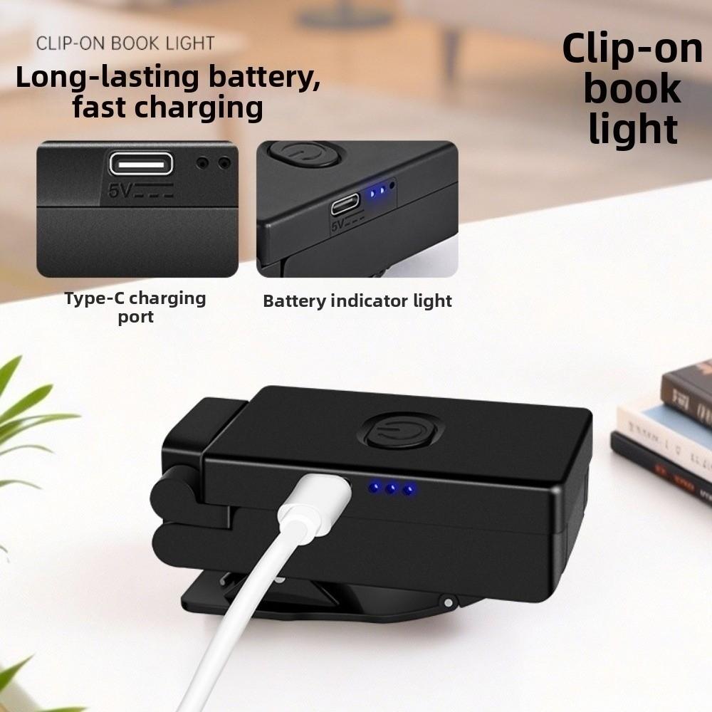 USB Charging Foldable Desk Lamp Eye Protection Book Light Portable Study Lamp  Travel