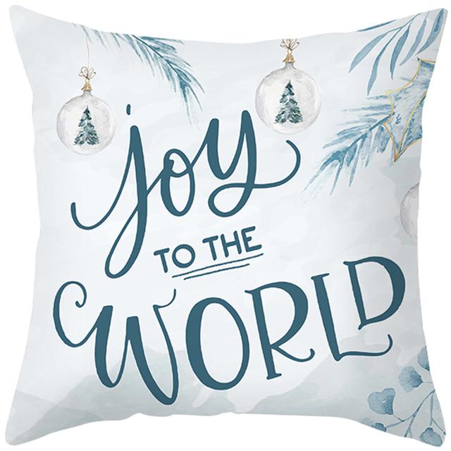 45cm Merry Christmas Cushion Cover Pillowcase 2024 Christmas Decorations for Home Ornament New Year Christmas Decor 2025 Noel