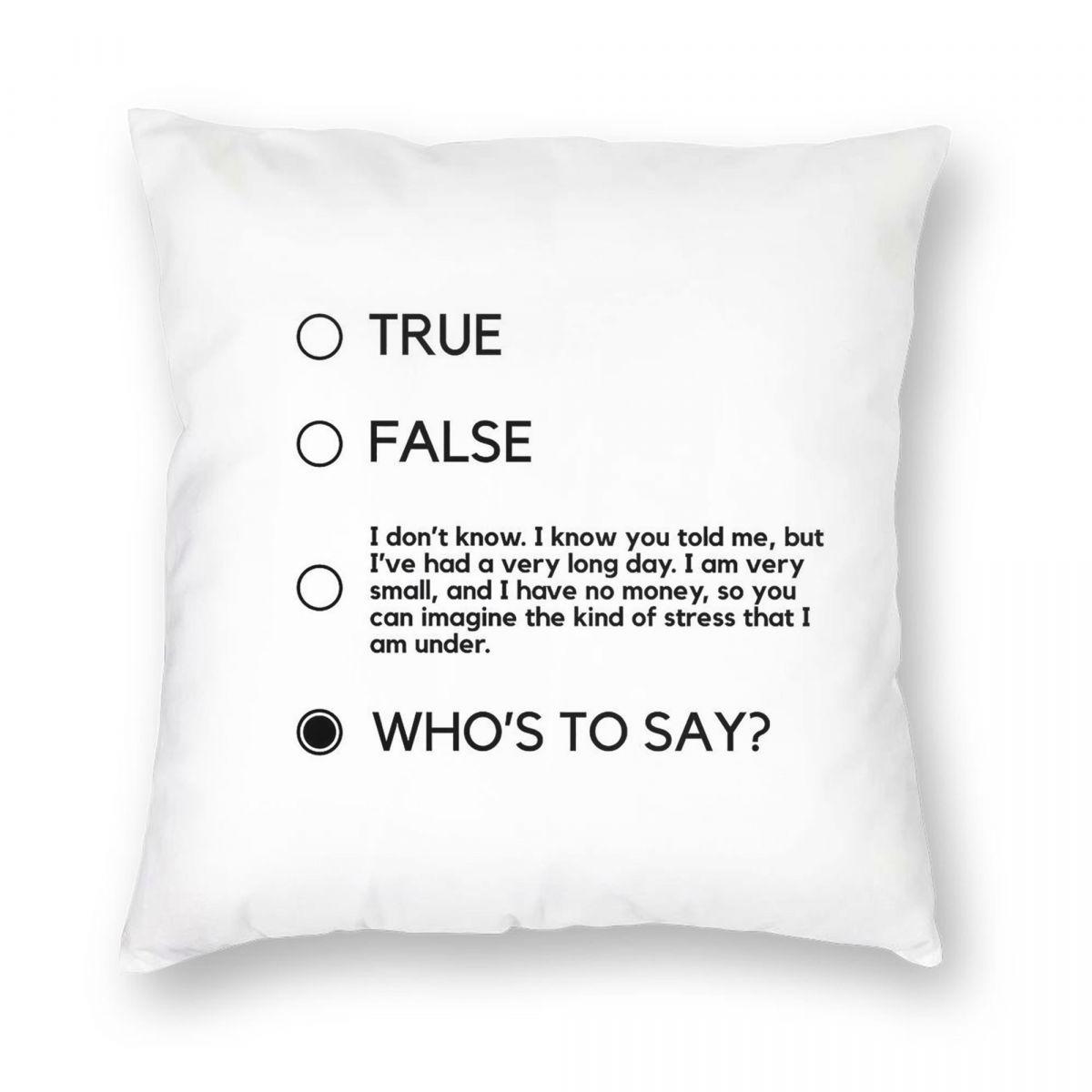 

Whos To Say John Mulaney Comeback Kid Square Pillowcase Polyester Linen Velvet Pattern Zip Decor Sofa Seater Cushion Cover 18 30cmx30cm