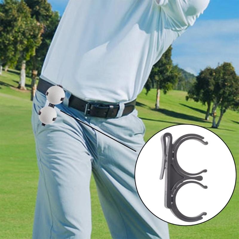 Golf Balls Holder with Clip, Golf Balls Carriers for Golf Bag Belt Golf Balls Pickers Clip Balls Organizers for Golfers