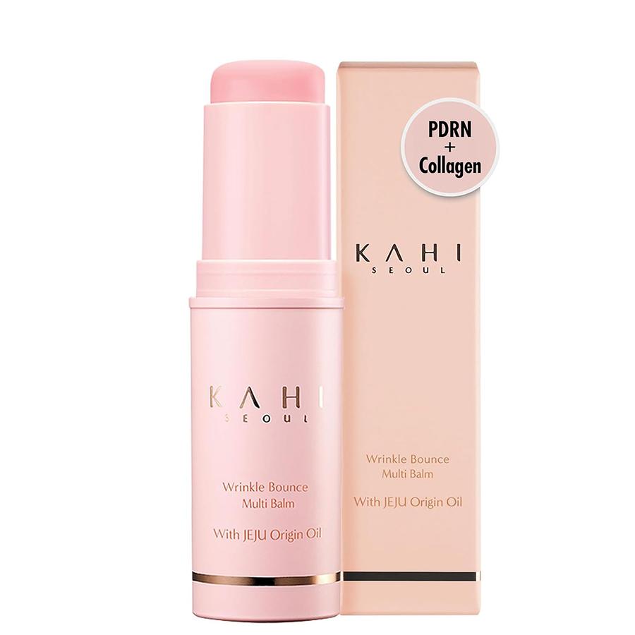 KAHI Wrinkle Bounce Multi Balm Stick | PDRN Collagen Wrinkle Stick | Korean Skin Care |All-in-One Hydrating Lip Balm Eye Cream Neck Cream розовый