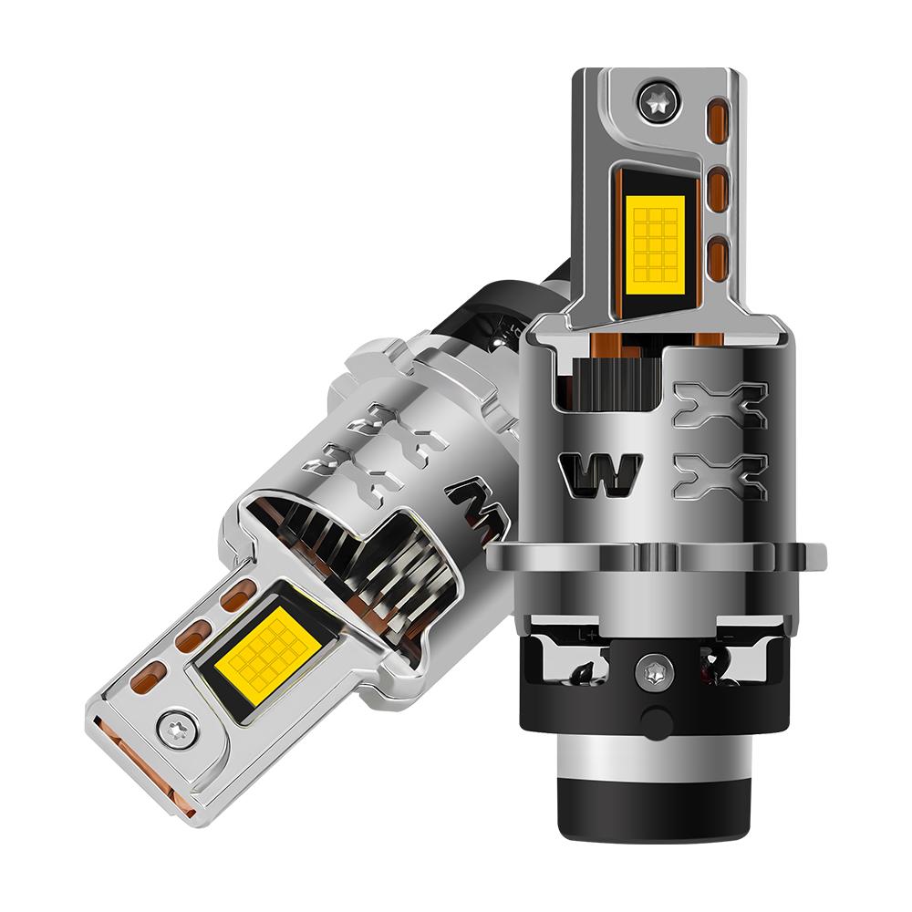 

Canbus No Error 2026 New LED Headlight D2S D4S 20000LM 200W High Power Lamps Turbo Cooling Fan 3570 CSP Chip Auto Lights
