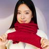 Autumn and winter new solid color scarf fashionable versatile knitted warm trendy scarf women
