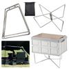 Aluminum Alloy Box Stand 9 Styles Ice Box Folding Stand Multifunctional Camping Folding Cooler Box Stand for Outdoor Camping